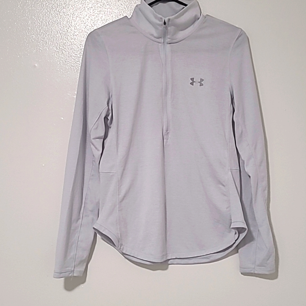 Under Armour Shirt Women Extra Small Blue Long Sleeve Lightweight Runner Ladies*